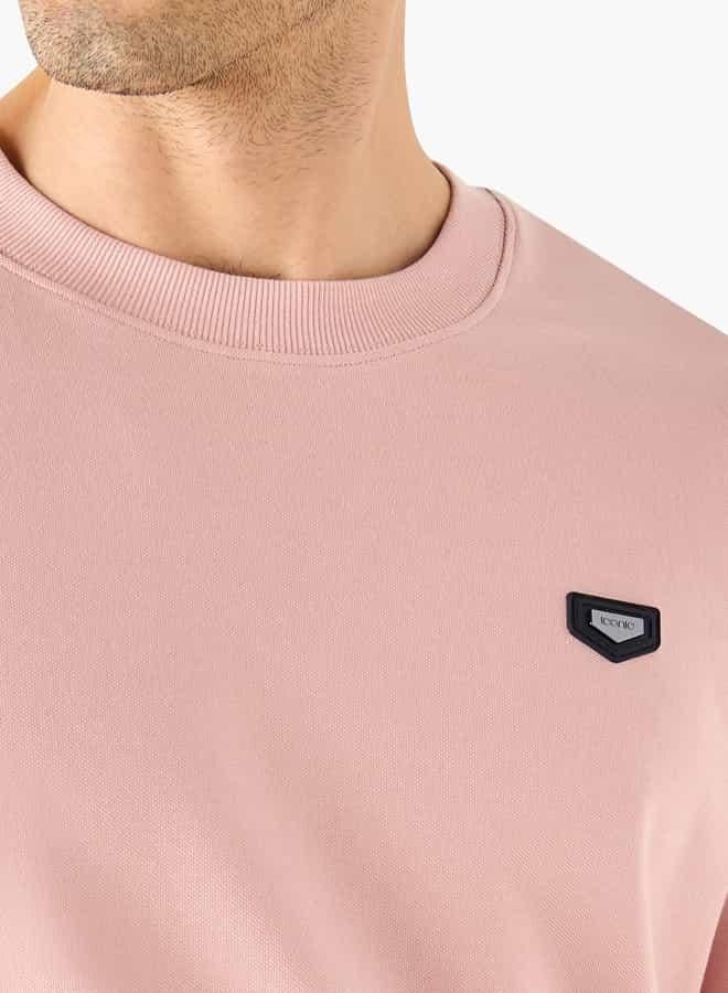 ايكونيك تيشيرت مزين بياقة ضيقة وأكمام قصيرة من آيكونيك - Image 4