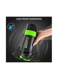 SPIDER Three Layers Protein Powder Shake Exercise Bottle 500ml - Portable Shaker for Gym, Fitness, and Post-Workout Recovery - BPA-Free, Leak-Proof, and Easy to Clean  - Image 4