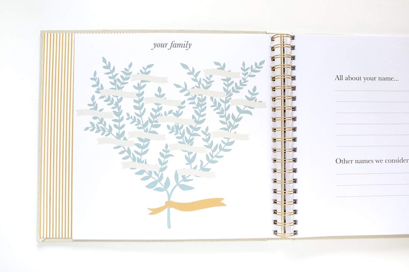 PAPER PEONY PRESS كتاب ذكريات الطفل: كتاب حديث وجميل لتوثيق لحظات خاصة، ومعالم ونمو الطفل من الحمل حتى السنوات الخمس الأولى - Image 3