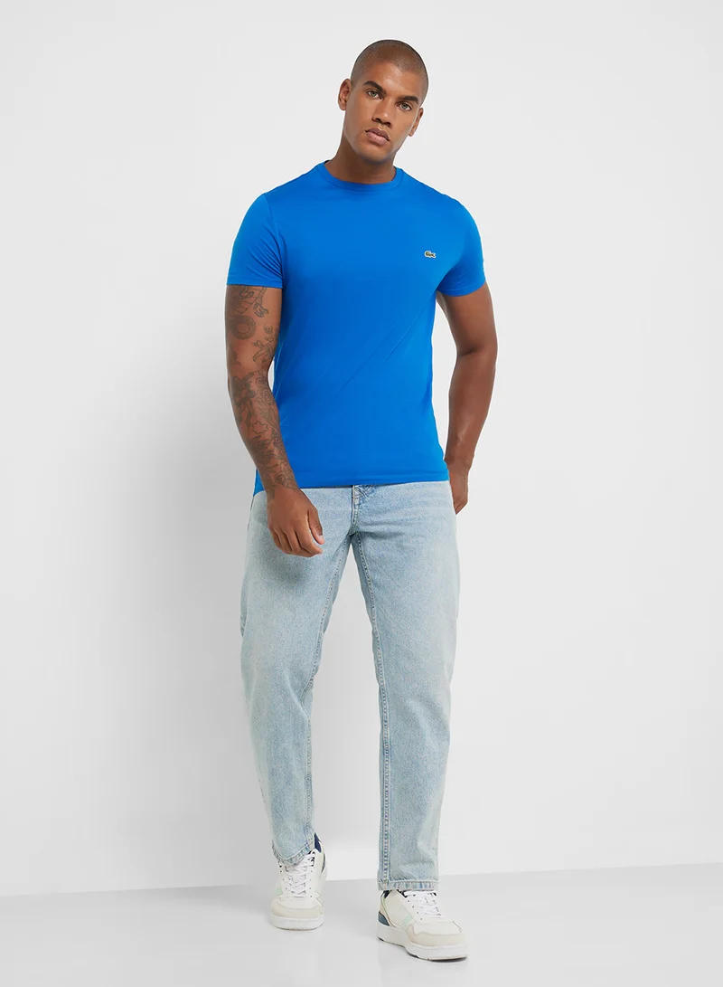 LACOSTE Crew Neck Short Sleeve T-Shirt