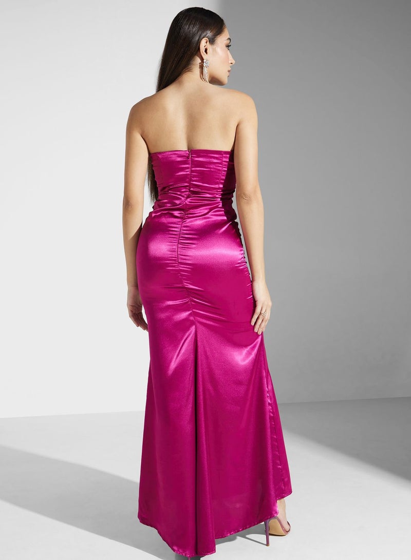 Ella Limited Edition Strapless Satin Gown  - Image 2