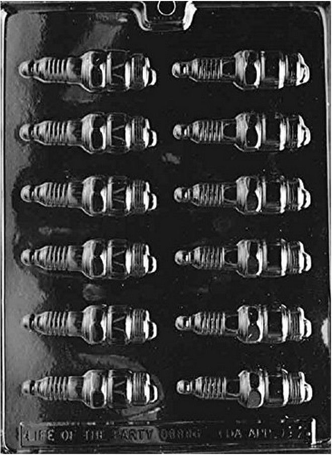 Grandmama's Goodies D012 Spark Plugs Chocolate Candy Soap Mold With Exclusive Molding Instructions  - Image 2