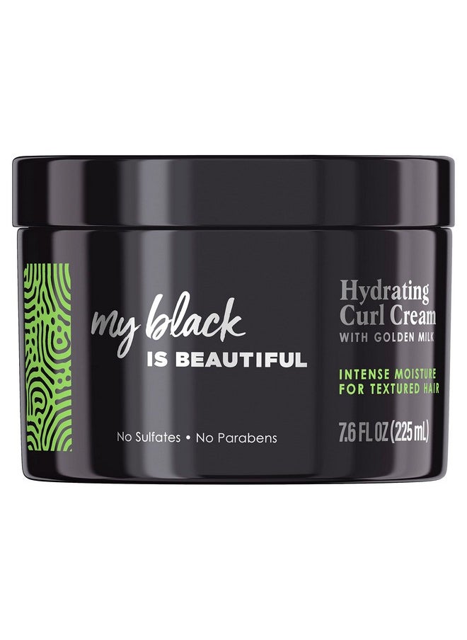 MY BLACK IS BEAUTIFUL Sulfate Free Hydrating Curl Cream For Curly And Coily Hair With Coconut Oil Honey And Turmeric 7.6 Fl Oz  - Image 1