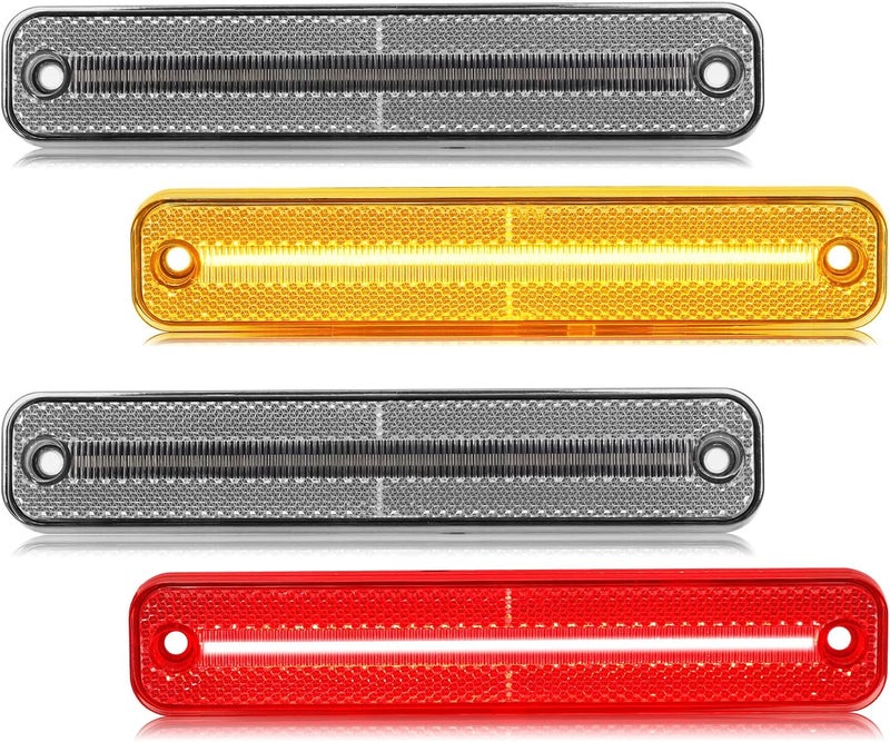 SHINEFIT LED Front Rear Side Marker Light Assembly for Ford F Series, Bronco, and Econoline - Image 1