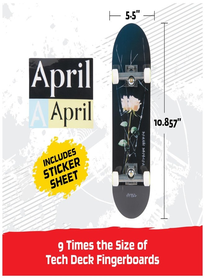 TECH DECK, April Handboard; Authentic Mini Skateboards, Kids Toys for Boys & Girls, Ages 6 and up (Hands Use Only) - Image 3