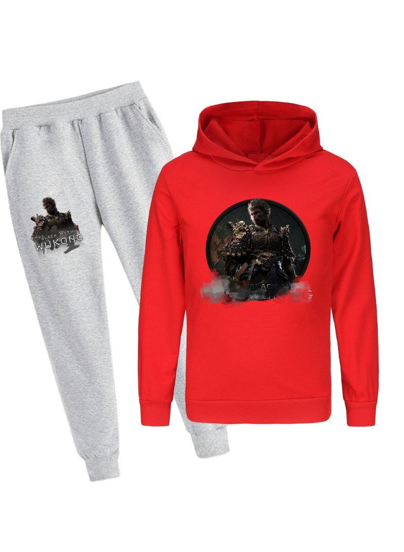 MQD Black Myth Wukong Hooded Sweatshirt Sports Suit