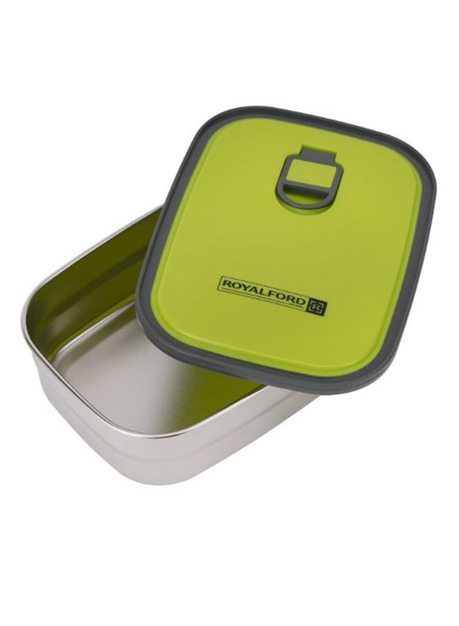 Royalford Rectangular Stainless Steel Food Container Assorted Colors 680ml - Image 3