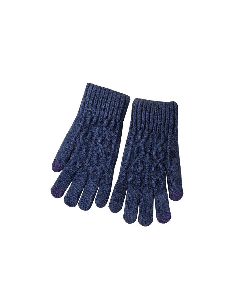 Loquat Solid Knit Gloves 