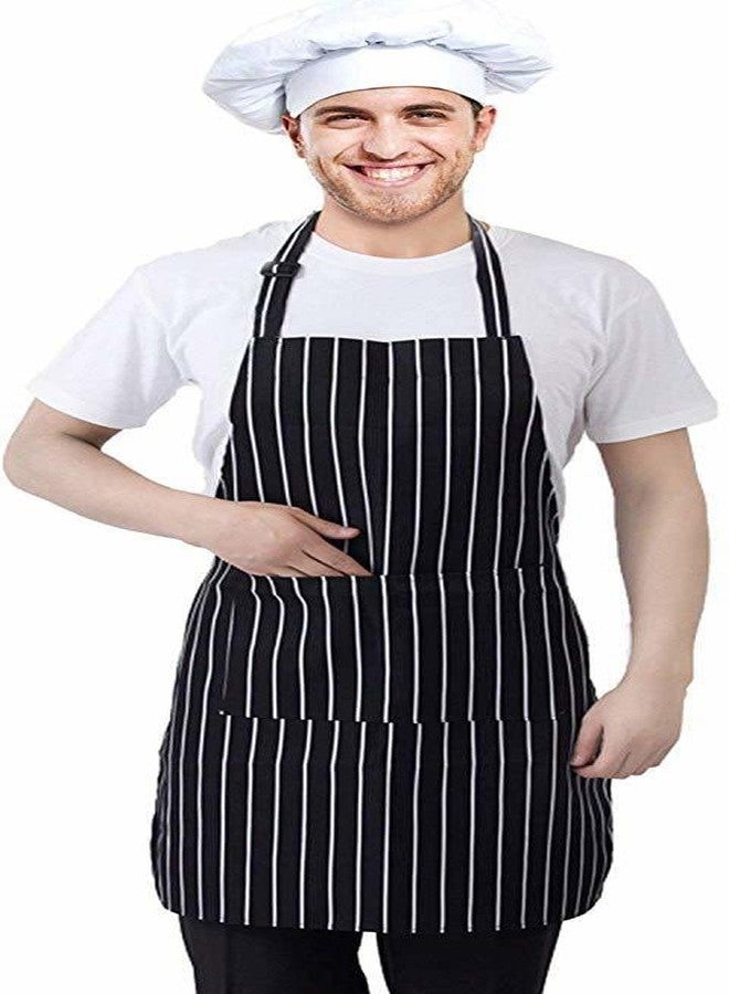 CRAZYWEAVES Cotton Chef Apron for Women & Men with Adjustable Neck Strap, Front Pocket, Long Waist Ties - Cooking, Kitchen, BBQ, Restaurant Use - Image 5