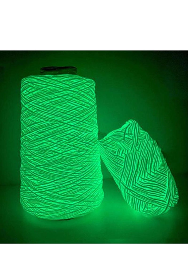 بلان A بكرة الصوف المضيئة ، محبي التريكو والكرافت يمكنهم الاستمتاع بتجربة فريدة مع الخيوط المضيئة التي تساعدهم في خلق أشياء ملونة ومب (ليموني) - Image 1