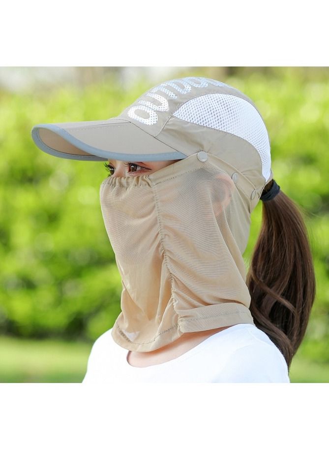 DubaiGallery Folding Beach Outdoor Sports Breathable Mask Quick Drying Women Men Sun Hat.  - Image 3