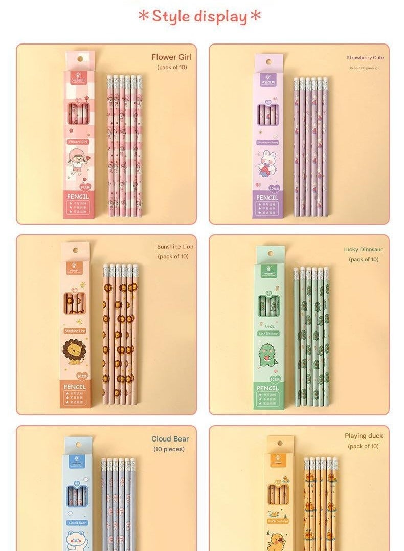 Generic HB Hexagonal Pencil, Student Anti Slip 10 Pieces/Box - Image 4