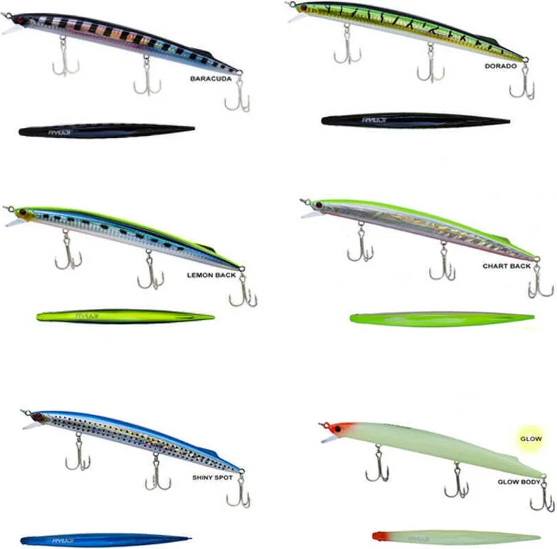 ريوجي Master Jerk Sinking 190MM 36GR Hard Bait Lemon Back-Standard