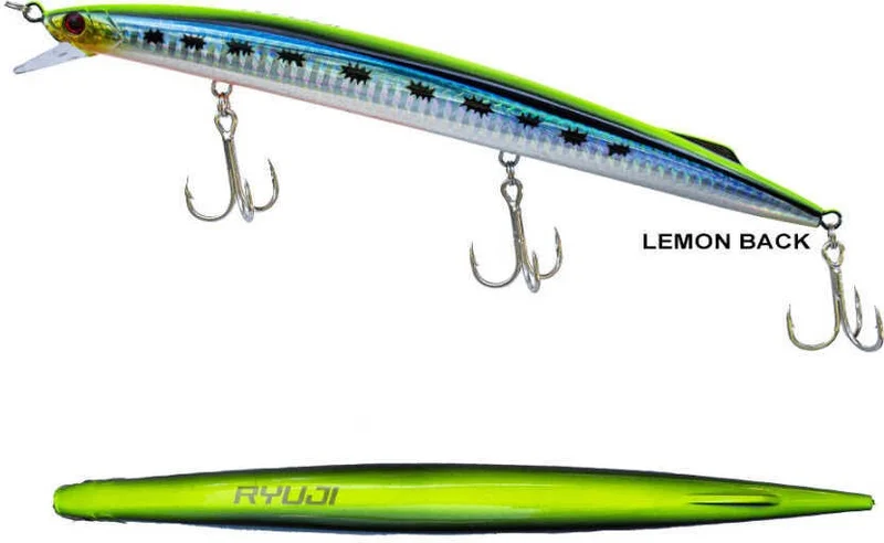 ريوجي Master Jerk Sinking 190MM 36GR Hard Bait Lemon Back-Standard