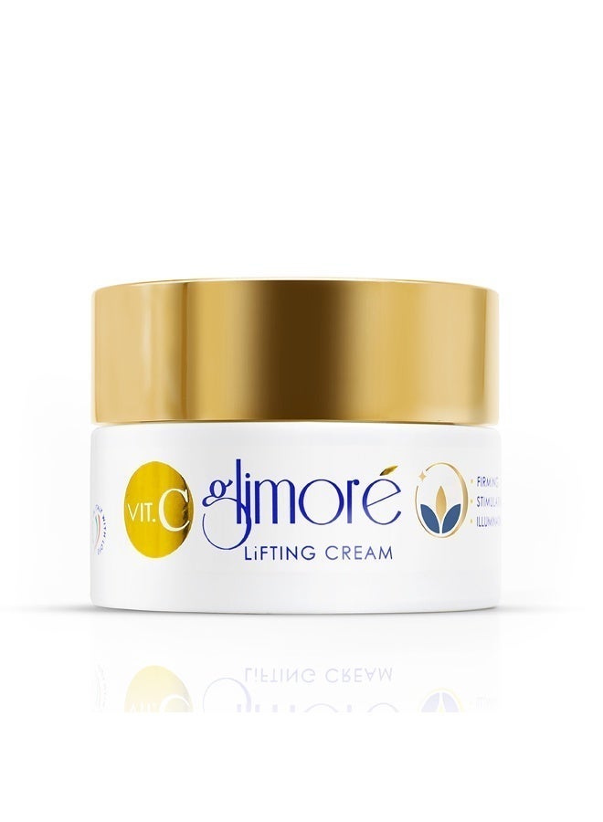 Glimore Lifting Face Cream 50 ml – Deep Hydration & Visible Firming – Non-Greasy – Hyaluronic Acid + Natural “Botox-Like” Acmella + CoQ10 + Stabilised Vitamin C – Daily Anti-Age Moisturiser – All Skin Types - Image 1