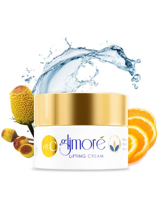 Glimore Lifting Cream 50ml | Acmella Natural Botox + CoQ10 | Hyaluronic Acid Vitamin C Aloe Vera | Anti-Wrinkle Firming Moisturizer for Face and Neck | Dry Sensitive Skin - Image 1