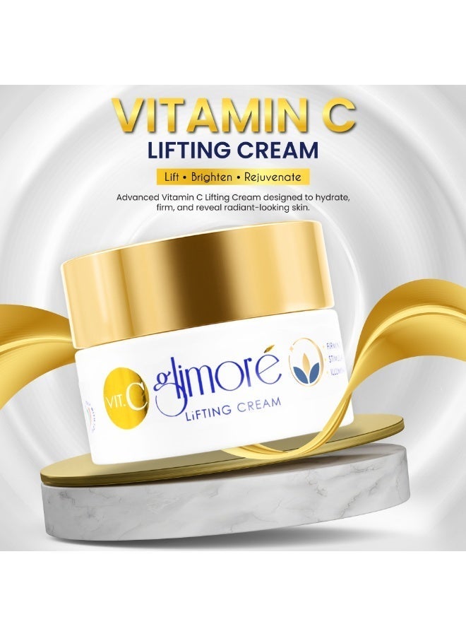 Glimore Lifting Cream 50ml | Acmella Natural Botox + CoQ10 | Hyaluronic Acid Vitamin C Aloe Vera | Anti-Wrinkle Firming Moisturizer for Face and Neck | Dry Sensitive Skin - Image 2