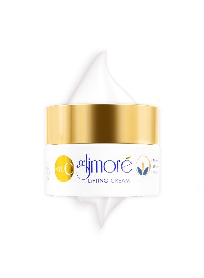 Glimore Lifting Cream 50ml | Acmella Natural Botox + CoQ10 | Hyaluronic Acid Vitamin C Aloe Vera | Anti-Wrinkle Firming Moisturizer for Face and Neck | Dry Sensitive Skin - Image 1