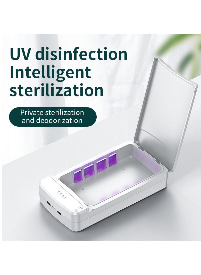 Intelligent Ultraviolet Sterilizer: Disinfects Toothbrush Heads, Dentures, Phones, Glasses, Watches, Jewelry, Makeup Brushes - USB Powered, ABS Material, No Battery Included