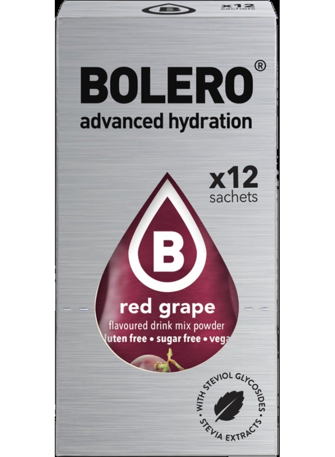 بوليرو منكهات الماء بوليرو - نكهة العنب الأحمر (12*3 جرام) - Image 1