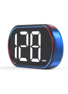 شو وو شاشة عرض رأس السيارة HUD، عداد السرعة الرقمي GPS ميلا في الساعة مع شاشة LED كبيرة الخط مناسبة لجميع السيارات، كابل USB التوصيل والتشغيل  - Image 1