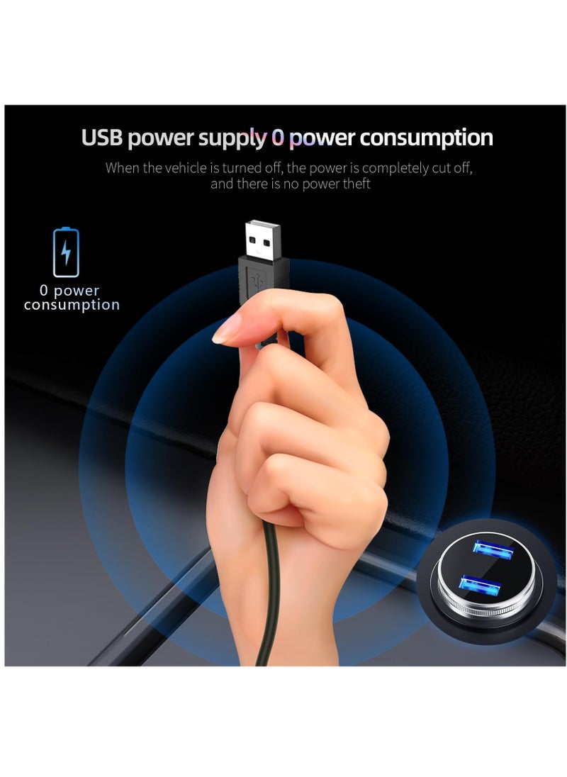 شو وو - شاشة عرض رأس السيارة HUD، عداد السرعة الرقمي GPS ميلا في الساعة مع شاشة LED كبيرة الخط مناسبة لجميع السيارات، كابل USB التوصيل والتشغيل - Image 1