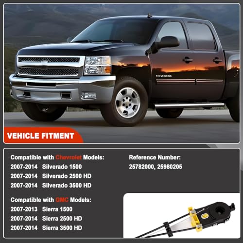 HY-SPEED HYSPEED 25980205 Rear Power Sliding Window Regulator Compatible with 20072014 Silverado 1500 2500 HD 3500 HD Sierra 1500 2500 HD 3500 HD 2007 2008 2009 2010 2011 2012 2013 2014 - Image 3