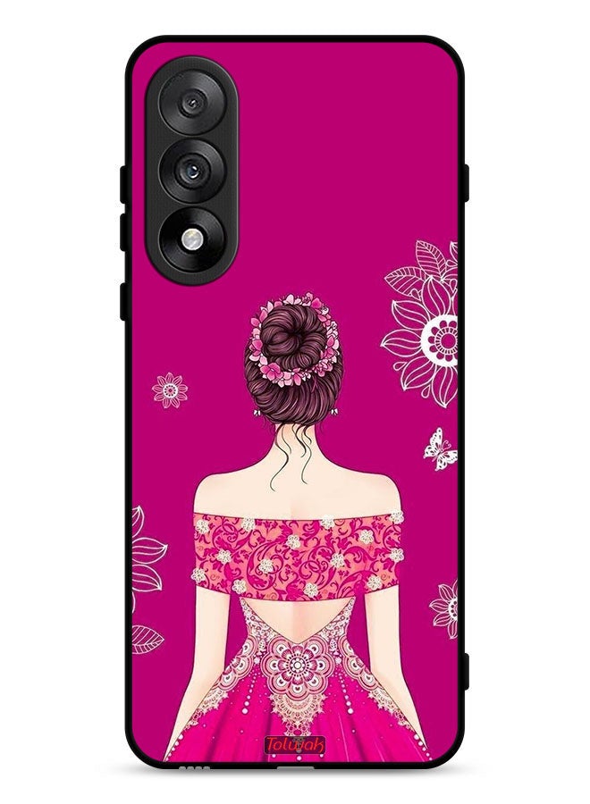 Tolwak OnePlus Nord 5 Protective Case Cover Girl And Flowers Art