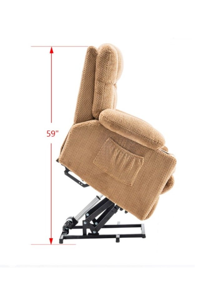 Electric Recliner Sofa Chair Comfortable Living Room Seating with Cup Holders and Storage - Image 3