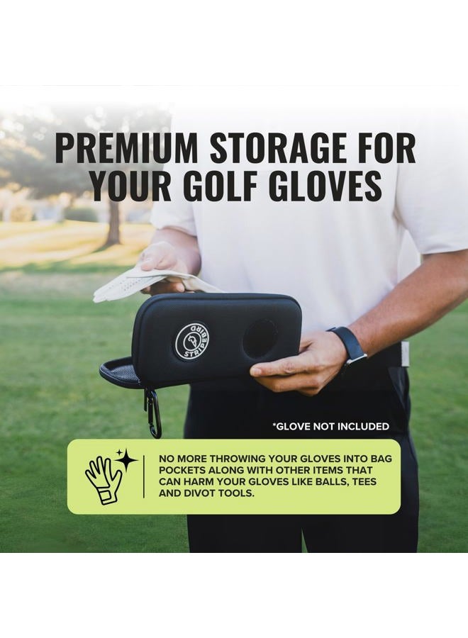 Stripebird Original Performance Golf Glove Holder Case (Stealth Black) - Protect and Keep Golf Gloves Dry - Moisture Free Storage - Organizer Case - Image 2