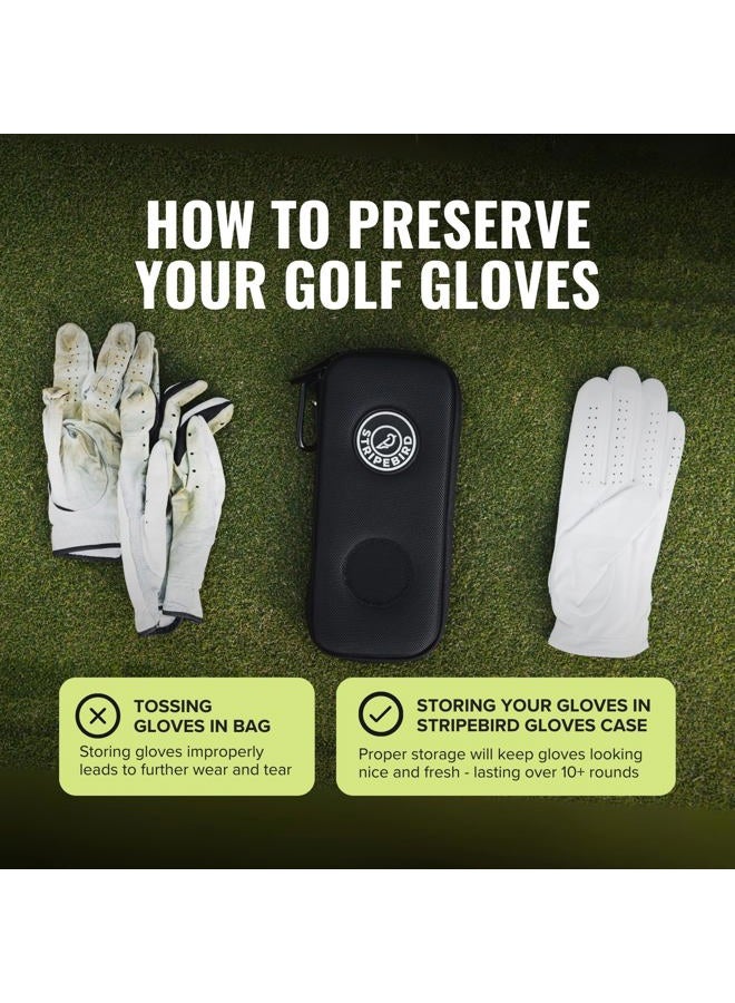 Stripebird Original Performance Golf Glove Holder Case (Stealth Black) - Protect and Keep Golf Gloves Dry - Moisture Free Storage - Organizer Case - Image 3