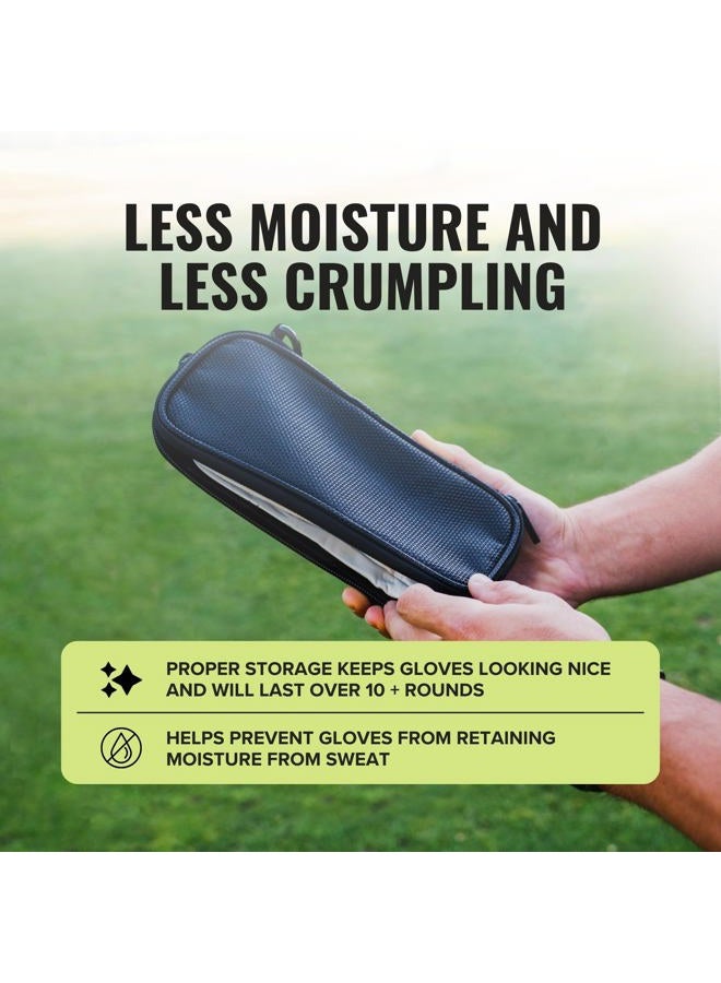 Stripebird Original Performance Golf Glove Holder Case (Stealth Black) - Protect and Keep Golf Gloves Dry - Moisture Free Storage - Organizer Case - Image 4