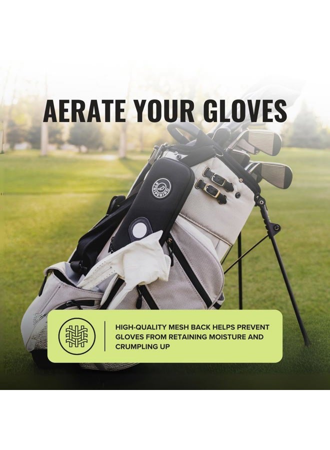Stripebird Original Performance Golf Glove Holder Case (Stealth Black) - Protect and Keep Golf Gloves Dry - Moisture Free Storage - Organizer Case - Image 5