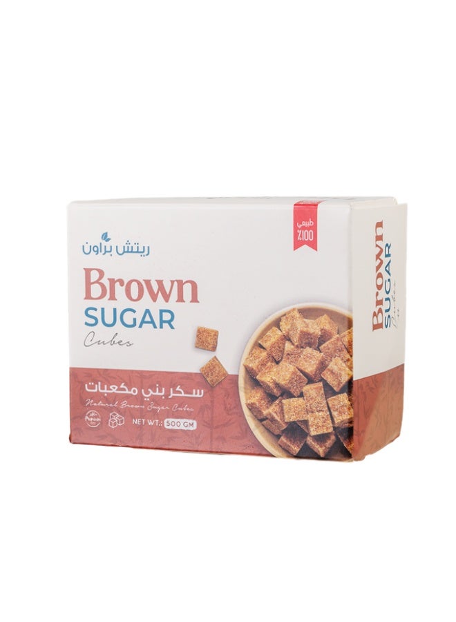 Rich Diet Light Brown Sugar Cubes 500g - Image 2
