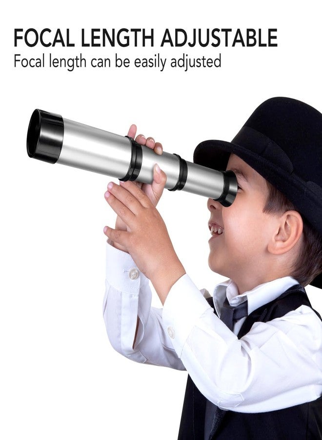 SAFIGLE لعبة تلسكوب قرصان بلاستيكي: تلسكوب صغير محمول قابل للتعديل بتصميم كلاسيكي، تكبير 25x30، منظار جيب أحادي، إكسسوار لتزيين الحفلات - منظار قرصان صغير لحفلات أعياد الميلاد وحفلات التنكر. - Image 3