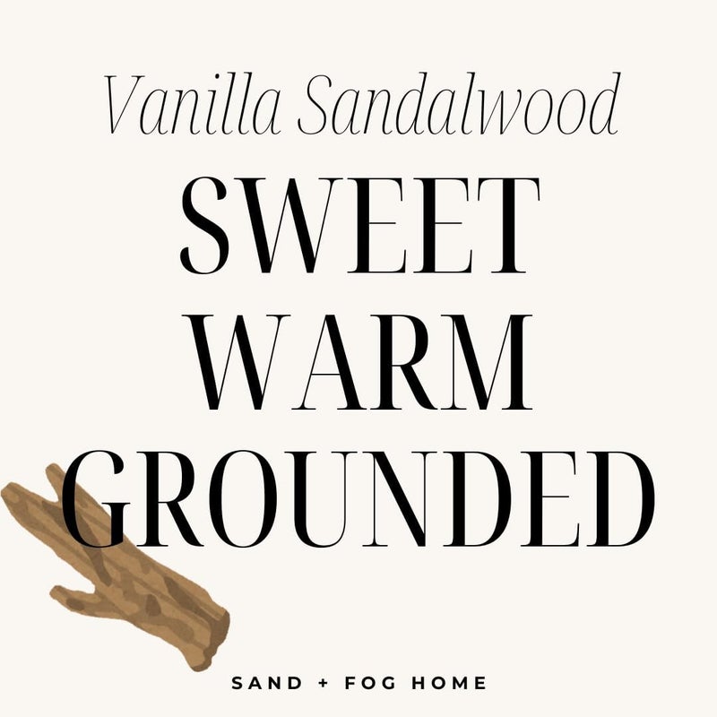 Sand + Fog Scented Candles for Home Jar Candles Vanilla Sandalwood 12 Oz Black - Image 5