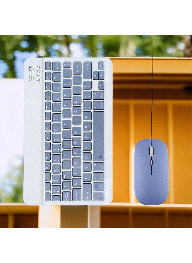 Wireless Bluetooth Keyboard Mouse Set For Mobile Tablet Rechargeable External Cute Keyboard Compatible With Various Devices-Color:Black-Product Type:Hot Sale (keyboard Dual-mode Mouse) - Image 2