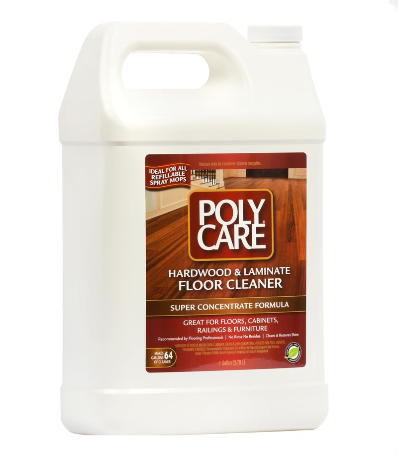 POLY CARE PolyCare Hardwood Floor Cleaner Super Concentrate - 128 Fl Oz - Fresh- Dilute Concentrate with Water for Spray Mops and Spray Bottles - Residue-Free Floor Cleaning Solution - Image 4