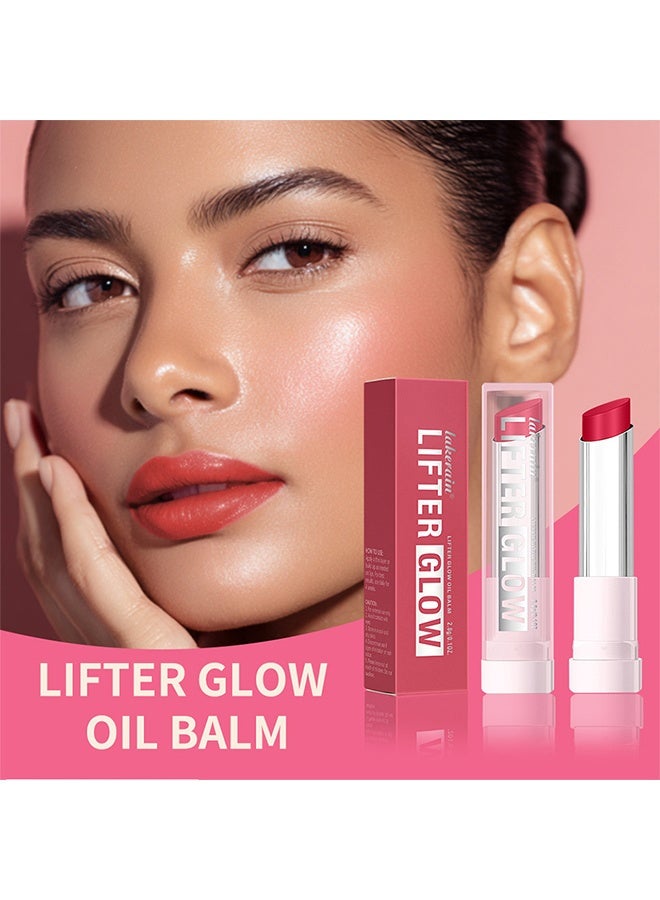 lakerain Lifter Glow, Lifter Glow Oil Balm, Lifter Glaze Oil Balm with Hyaluronic Acid and Hydrating Oil Blend, Lip Balm with 24HRs of Smooth, Moisturizing Shine #6 CARAMEL GLOW - Image 3