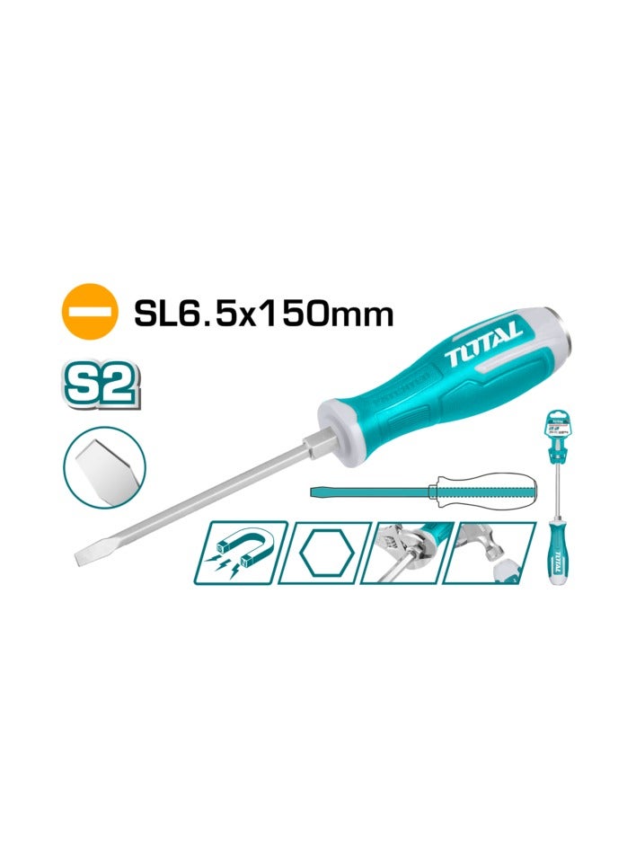 توتال TOTAL مفك يد ربل طرق عادي 150 مم THGS61506  - Image 2