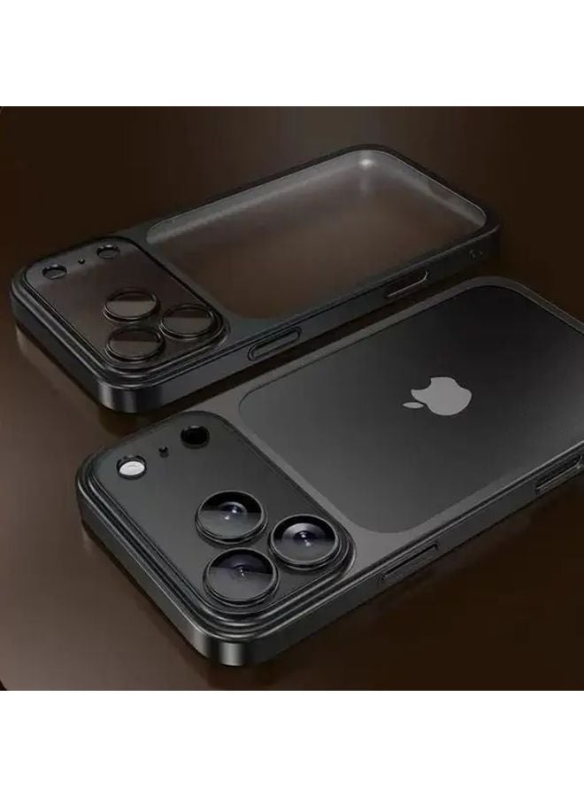 Silvery Matte Frosted Shockproof Hard Case For IPhone 16 Pro Durable Phone Cover - Image 1
