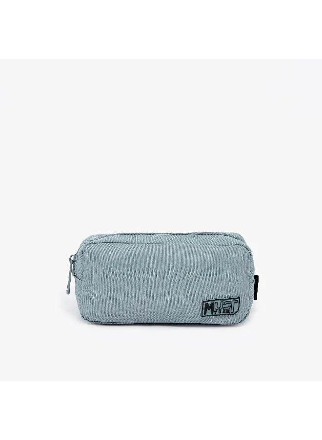 Must Pouch-Monochrome-Sustainable-1 Cmprt (Rpet 900D Pu) Blue \ 20X5X9