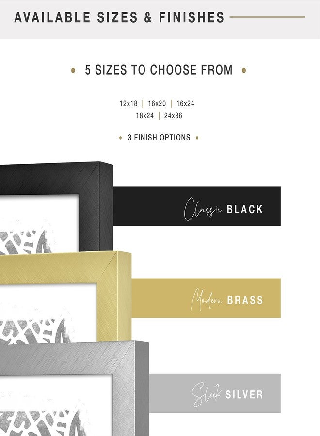 MCS Edgeline Metal Poster Frame, Back-Loading Picture Frame For Wall Art, 16 x 24 Inch, Black - Image 5