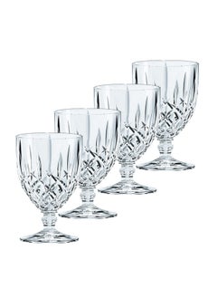 Nachtmann Nachtmann Noblesse Collection Tall Goblet, Set Of 4, Made Of Crystal Glass, Clear, For Holidays, Parties, Weddings, Water Drinking Glasses, Goblets, Dishwasher Safe, 350 ML  - Image 1