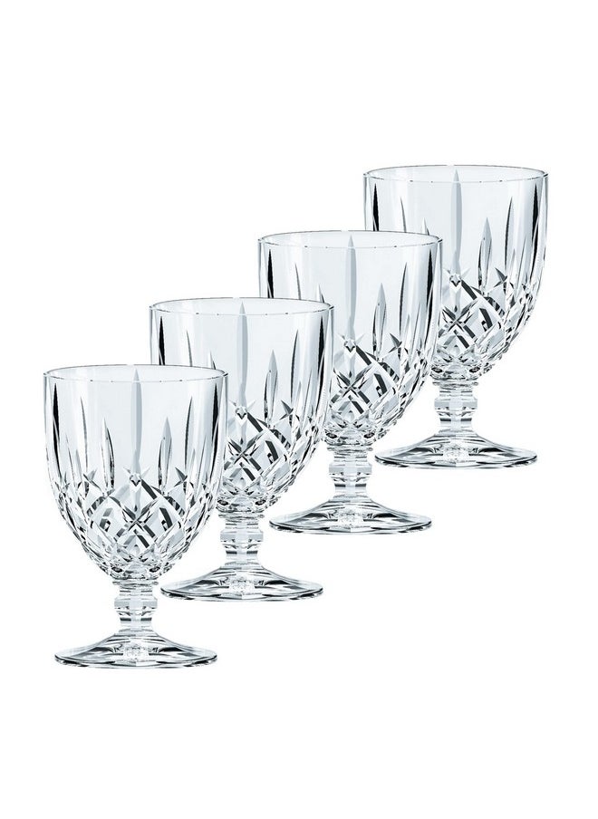 Nachtmann Nachtmann Noblesse Collection Tall Goblet, Set Of 4, Made Of Crystal Glass, Clear, For Holidays, Parties, Weddings, Water Drinking Glasses, Goblets, Dishwasher Safe, 350 ML  - Image 1