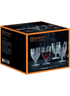 Nachtmann Nachtmann Noblesse Collection Tall Goblet, Set Of 4, Made Of Crystal Glass, Clear, For Holidays, Parties, Weddings, Water Drinking Glasses, Goblets, Dishwasher Safe, 350 ML  - Image 5