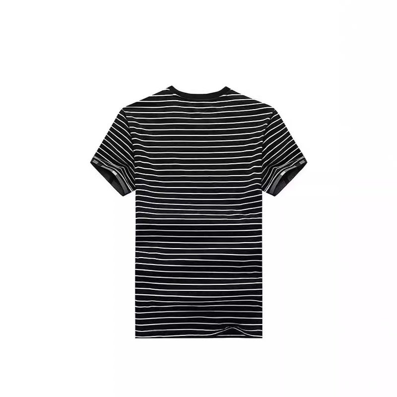 Round Neck Striped Half Sleeve T-Shirt Trendy Summer Clothes Men'S Korean Casual Boys T-Shirt Trendy Brand Men'S Clothing - Image 3