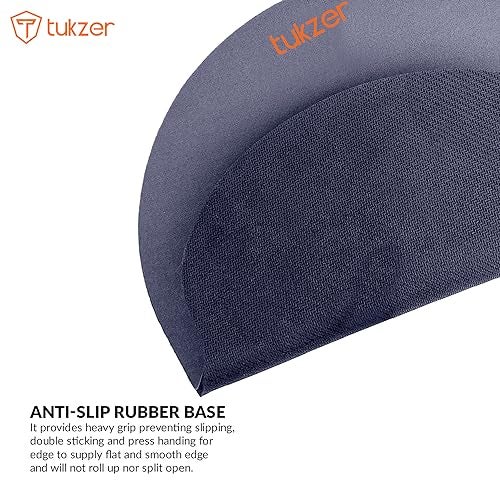 Tukzer Gel Mouse Pad| Memory Foam Cushion Mousepad with Wrist Support, Ergonomic Design| Non-Slip Rubber Base| Suitable for Gaming, Computer, Laptop, Home & Office Non-Slip Rubber Base (Grey) - Image 2