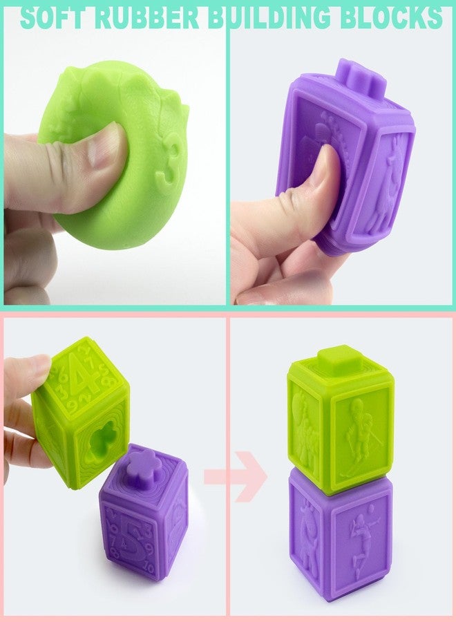 Cosaway Stacking Blocks Toy for Baby 1-3 Years Preschool Educational Montessori Toys for Baby Gifts 1 2 3 Years Old - Image 4