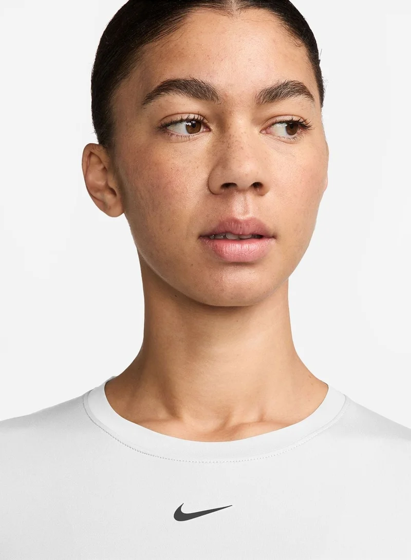 Nike WHITE/(BLACK) One Classic Dri-Fit T-Shirt for Women | Best Price UAE